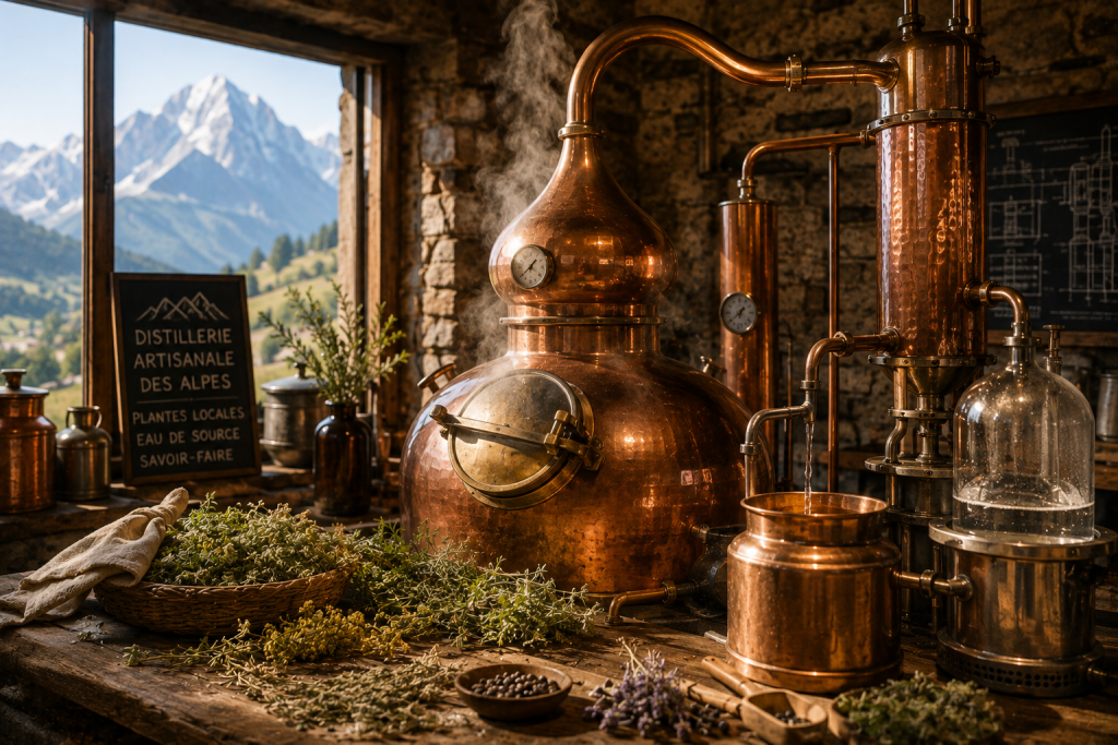 distillation alcools alpins